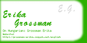 erika grossman business card